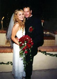 Wedding day picture of Troy Kotsur and Deanne Bray