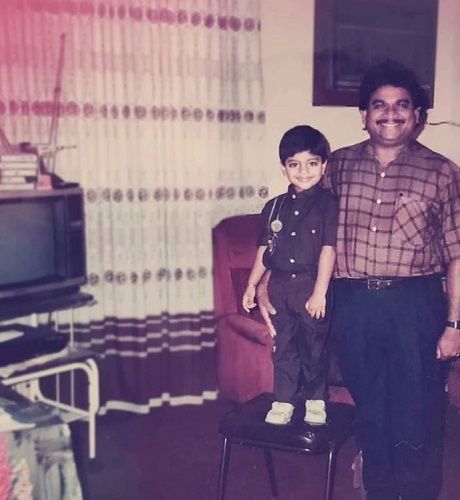 A childhood picture of Dr Robin Radhakrishnan