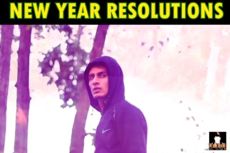 A picture of Ashish's New Year's resolution