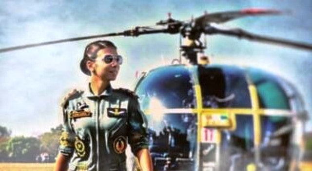 Abhilasha Barak in her pilot's uniform