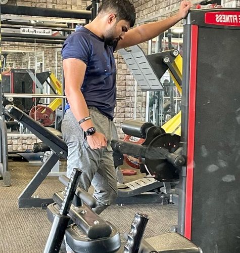 Adil Khan Durrani at a gym