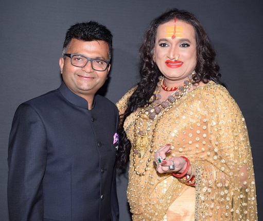 Aneel Murarka with Social Activist Laxmi Narayan Tripathi at Times Fashion Week 2019 for Equality & Inclusivity