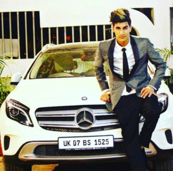 Ashish with his Mercedes-Benz SUV