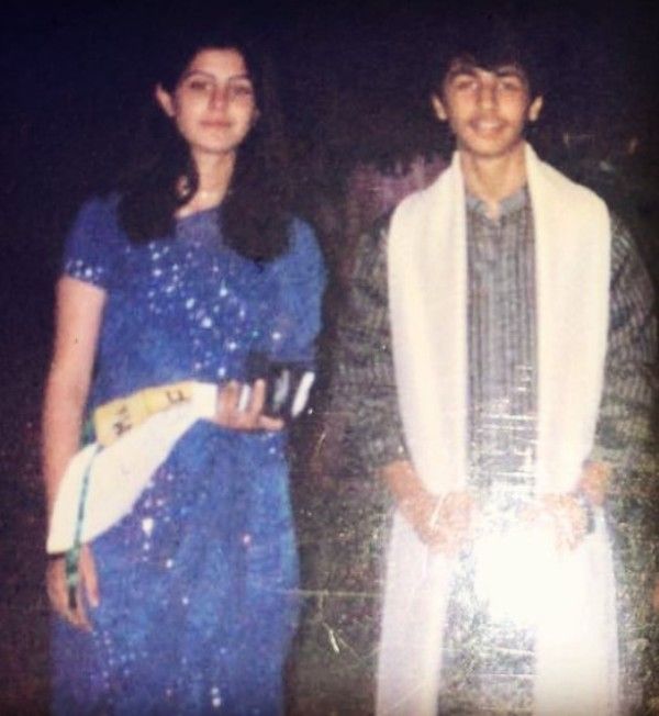 Divya Harjai and her husband in school