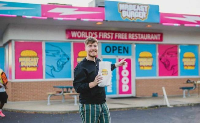 Donaldson and his first MrBeast burger location