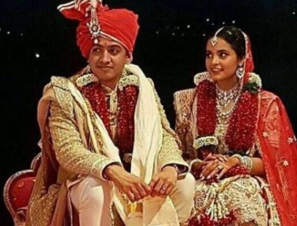 Isheta Salgaocar with her first husband Neeshal Modi in 2016