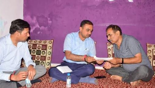 Jammu Divisional Commissioner Ramesh Kumar handed over the appointment letter and ex-gratia amount to the family member of the slain government employee Rahul Bhat in Jammu.