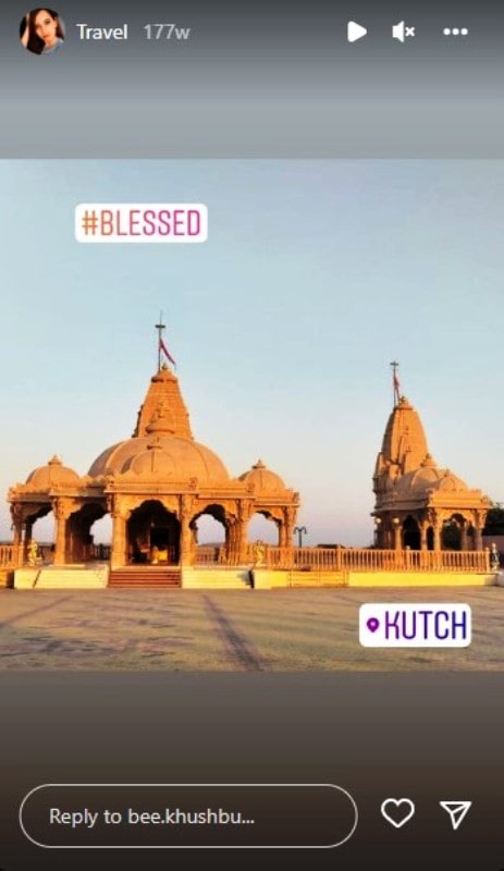Khushboo Patel's Instagram post
