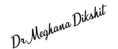 Meghana Dikshit signature