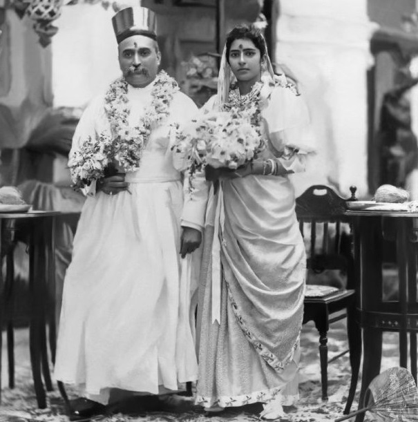 Meherbai and Dorabji Tata's wedding photo