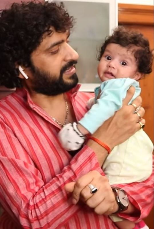 Natraj Master with his daughter