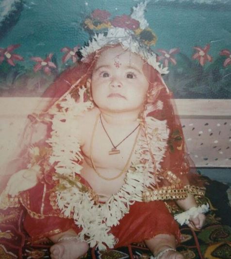 Pallavi Dey in childhood