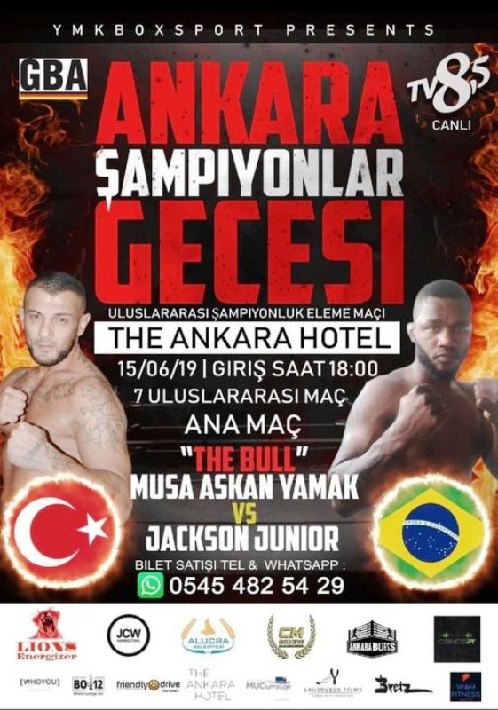 Poster of Musa Yamak's fight against Jackson Jr