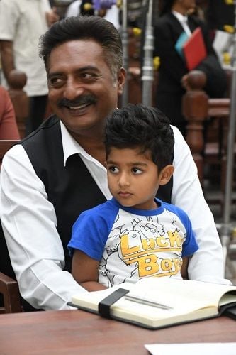 Prakash Raj and his son Vedanth