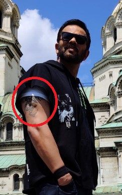 Rohit Shetty's tattoo on right hand