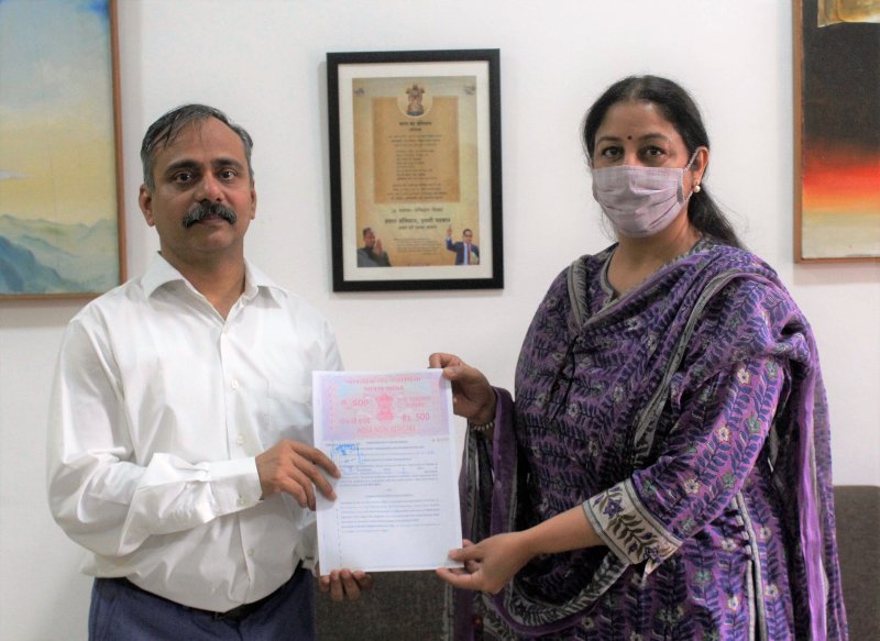Safina Hussain after signing a Memorandum of Understanding with the Government of Rajasthan