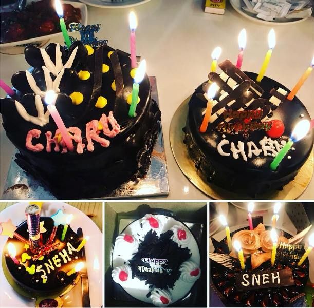 Sneh Rana's nickname on her birthday cake