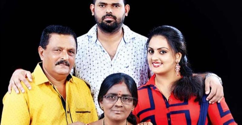Suchithra Nair with her family