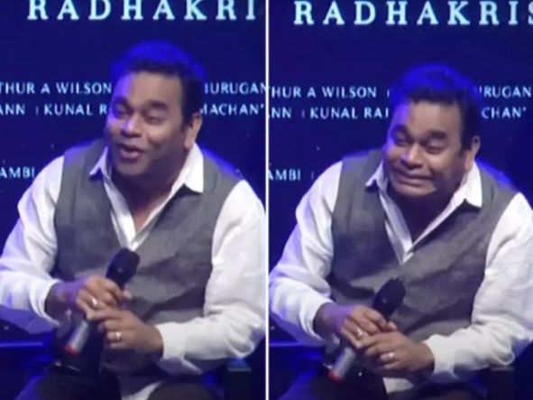 AR Rahman's reaction at the music launch event