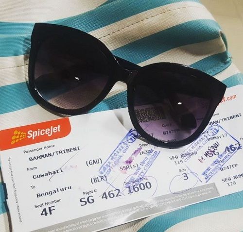 Triveni Burman flight ticket