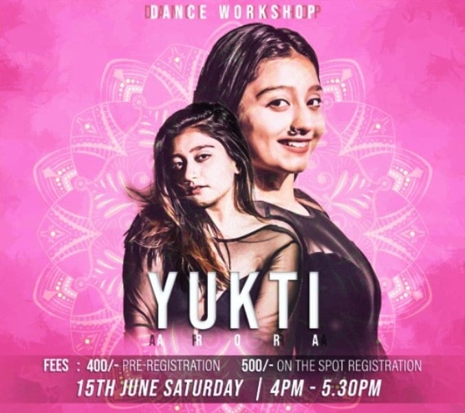 Poster of Yukti Arora's Dance Workshop