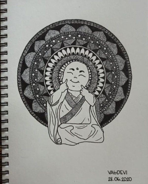 A drawing made by BVK Vagdevi