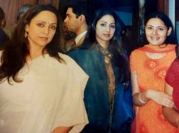 Agnimitra with Sridevi and Hema Malini at the launch of Koi Mere Dil Se Pooche