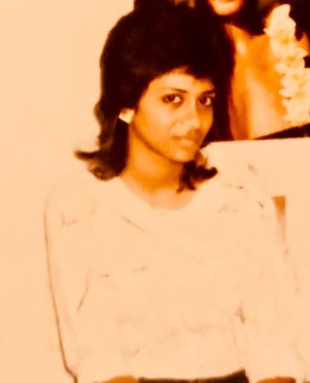 A photograph of Jyothy Lakshmi Krishna taken in 1984