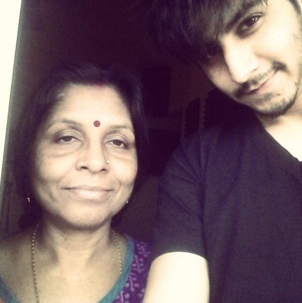Arjuna Harjai with his mother