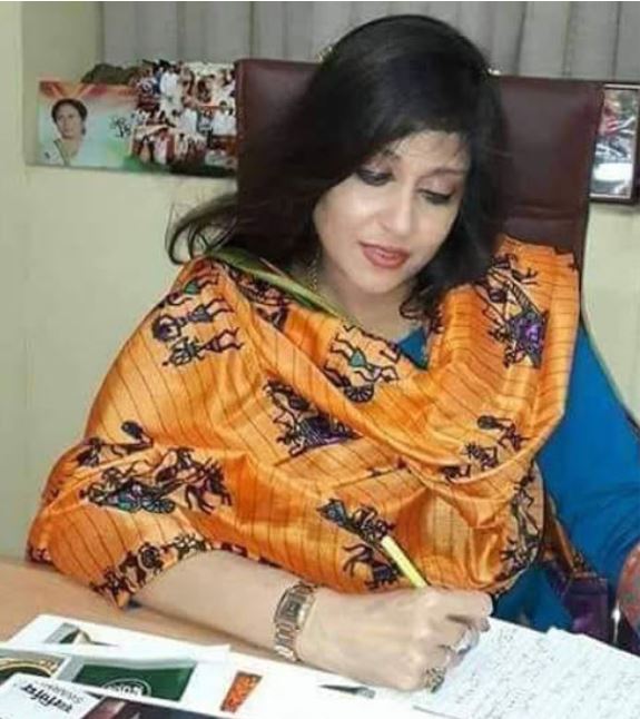 Baishali Dalmiya in her office after winning Legislative Assembly elections in 2016