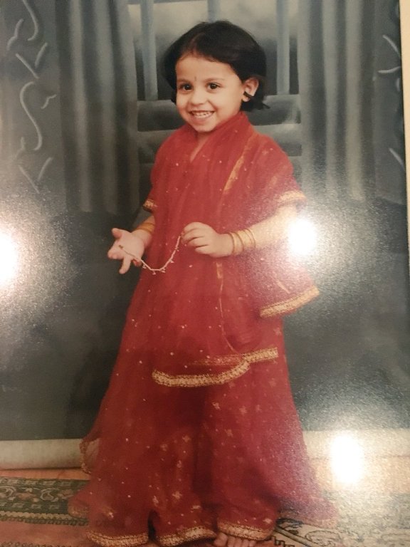 Duaa Aamir's childhood image 