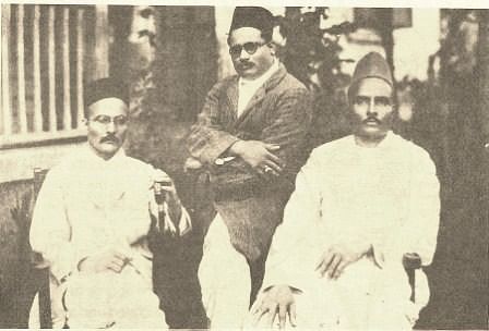 (From left) VD Savarkar, Narayanrao Savarkar and Babarao Savarkar