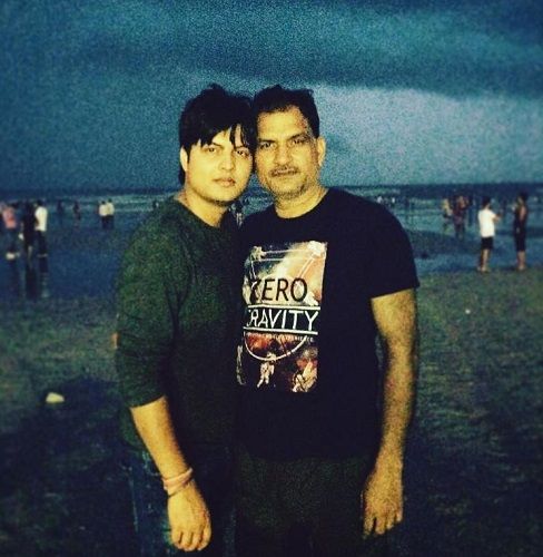 Gaurav Dubey with his father