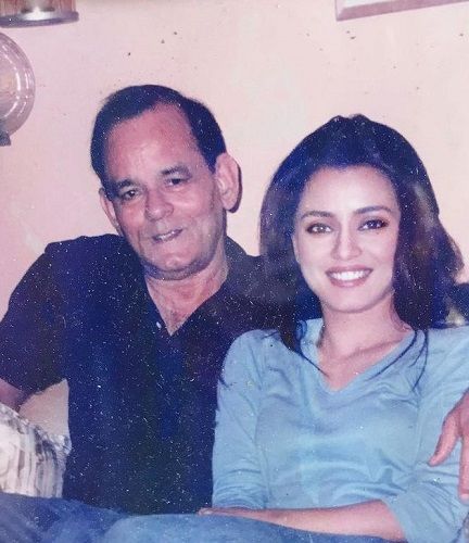Mahima Chaudhary with her father