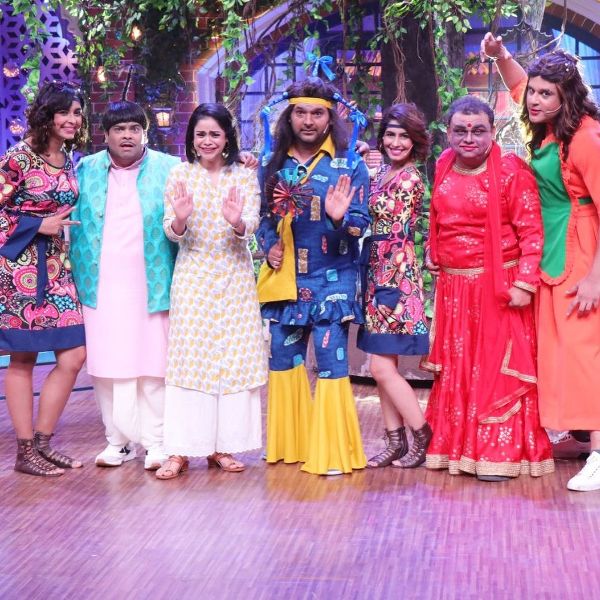 Manpreet Kaur on the set of The Kapil Sharma Show