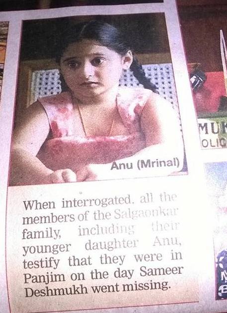 Mrunal Jadhav  in a newspaper article