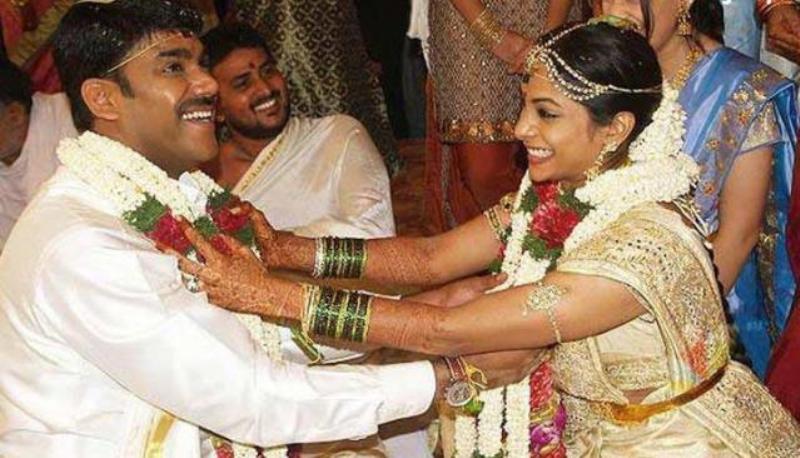 Picture of Sreya Reddy with her husband