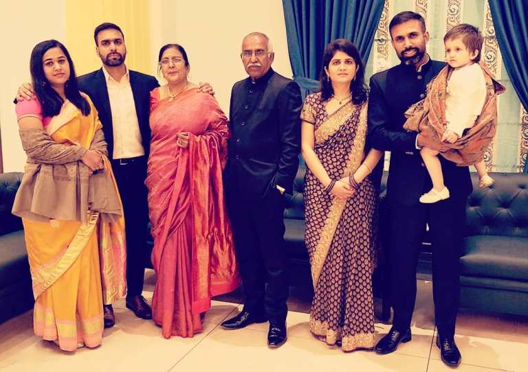 Pritish Narula with his family 