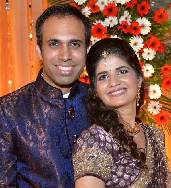 Pritish Narula with his wife 