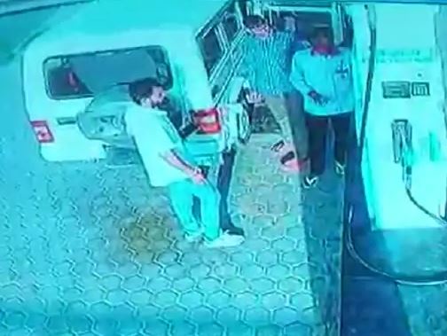  Priyavrat Fauji's CCTV footage at a filling station in Fatehabad along with the Bolero car that was used in Sidhu Moose Wala's murder