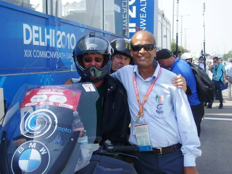 RK Sharma as a Competition Manager during the 2010 Commonwealth Games