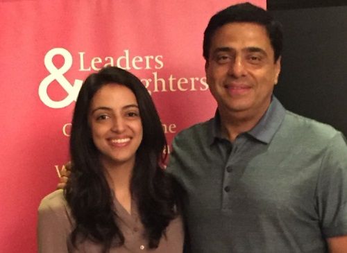 Ronnie Screwvala with his daughter