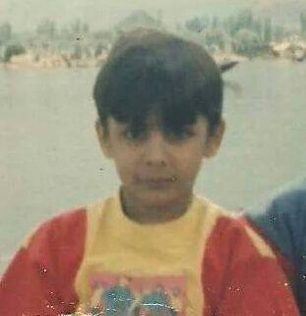 A childhood photo of Rohit