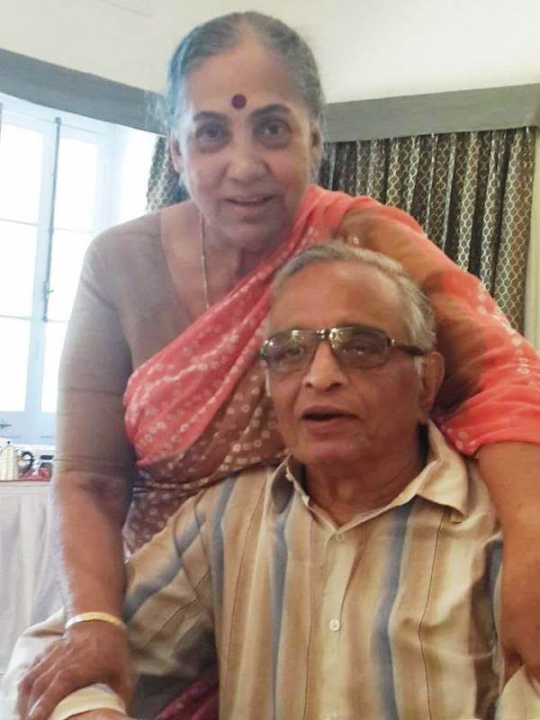 A picture of Margaret Alva with her husband Niranjan Thomas Alva