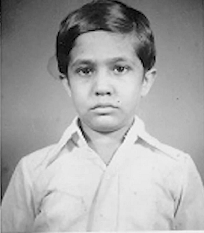 Ashish Chauhan as a child