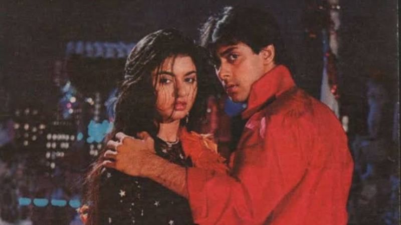 Bhagyashree in the movie 'Miane Pyaar Kiya' (1989) as Suman