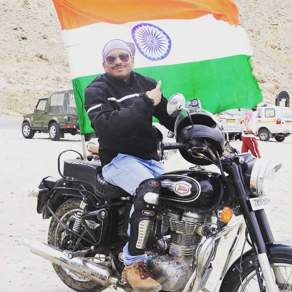 Dinesh Sir during his Ladakh trip