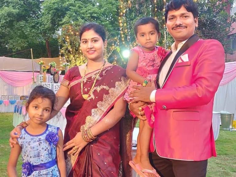 Dinesh Sir with his family 