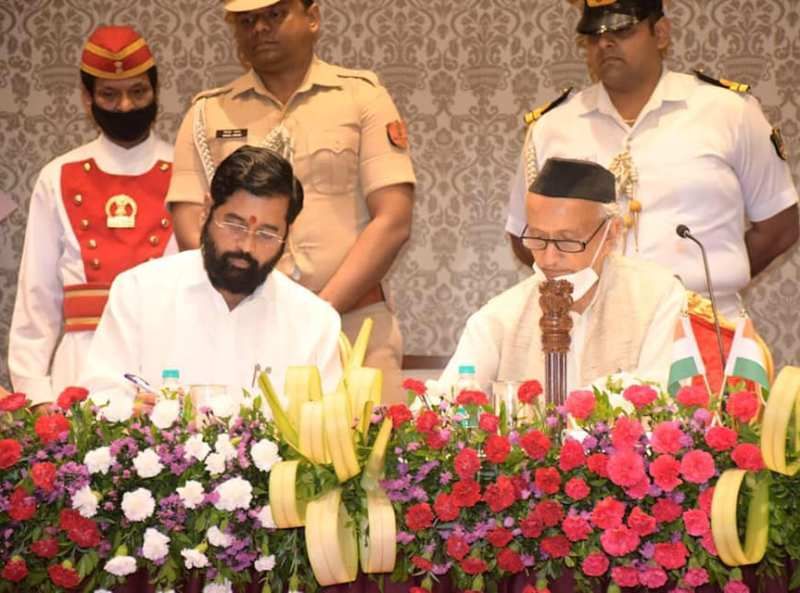 Eknath Shinde takes oath as the 20th Chief Minister of Maharashtra on 30 June 2022