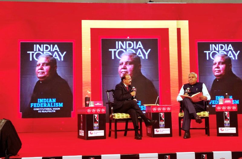 Jagdeep Dhankhar during India Today Conclave
